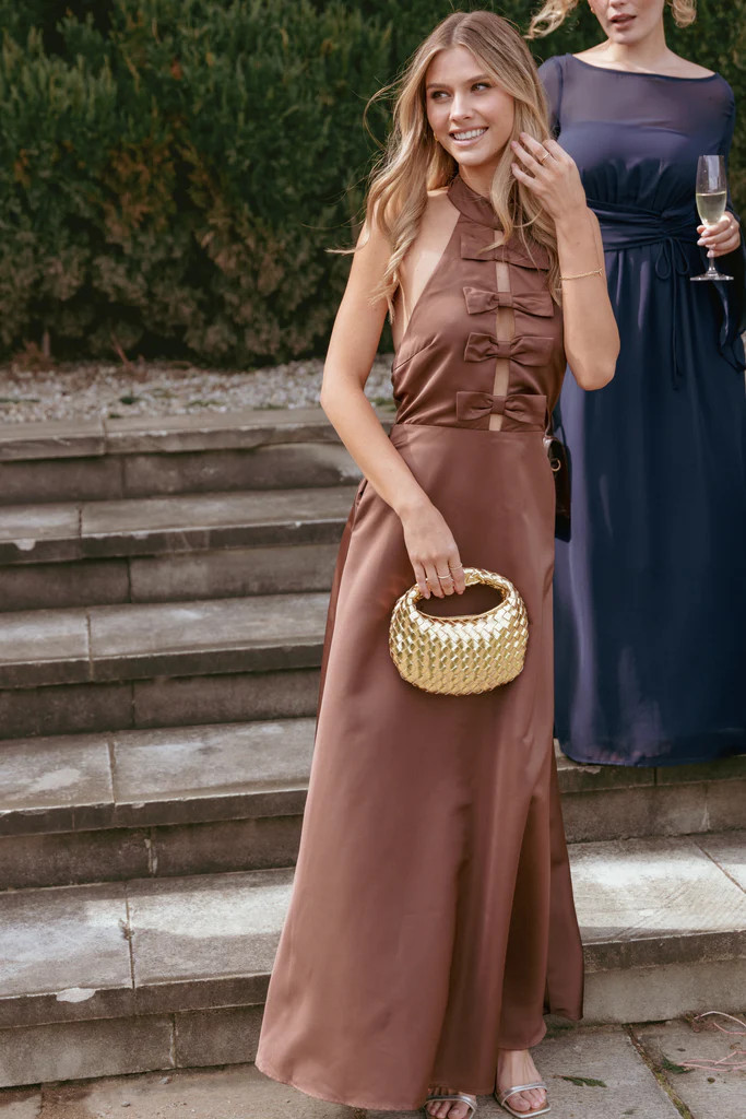 Norva Maxi Dress - Brown | Petal & Pup (US)