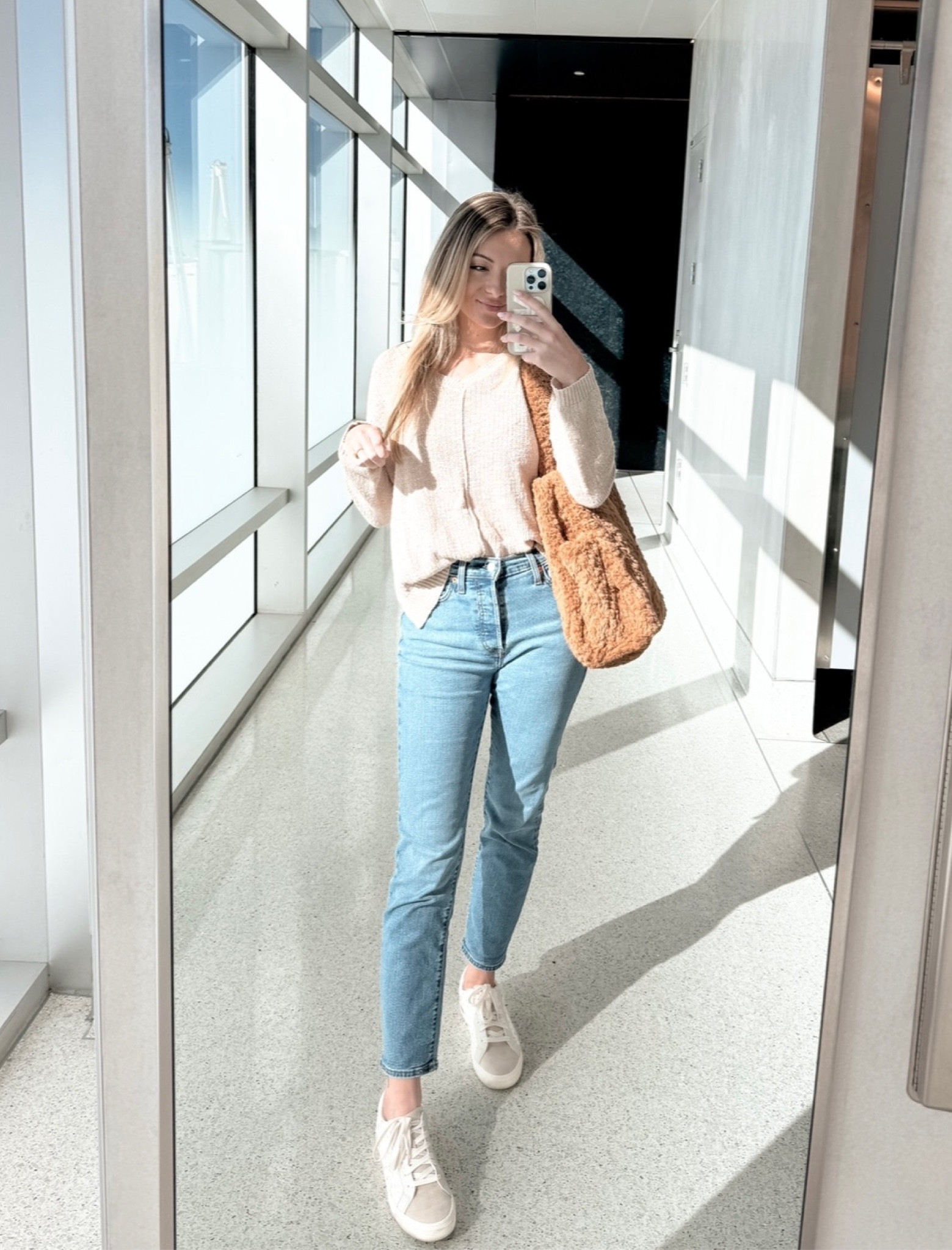target fashion airport outfit ✈️ this tote bag fits everything and I always get compliments on it! 🧸

#LTKfindsunder50 #LTKtravel #LTKitbag