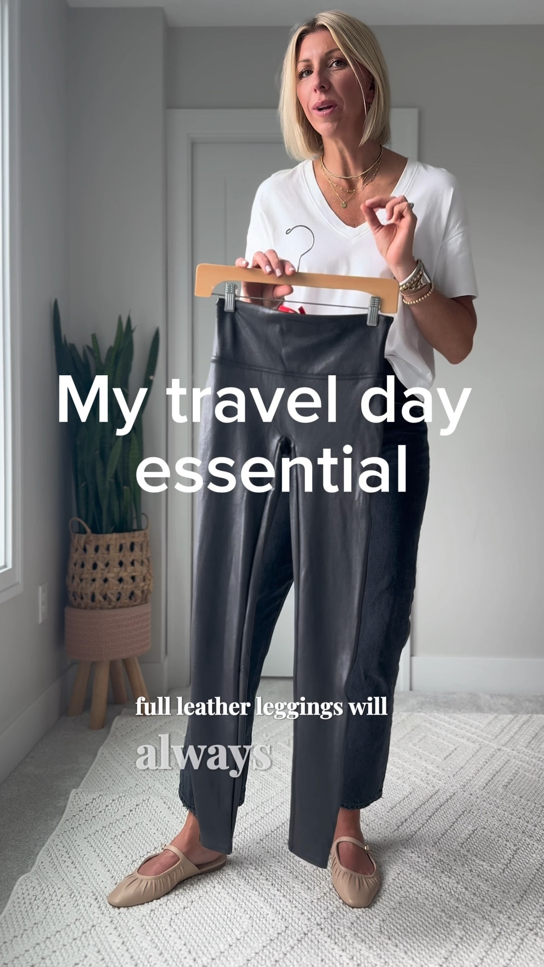 My go-to travel essential pants, the Spanx faux leather leggings are on major sale right now 👏🏻 I bought my first pair seven years ago and are just now updating to a new pair after all these years! I reach for them most when traveling and I wear them throughout the fall and winter season they do run snug so I recommend sizing up one👍🏻

#LTKSaleAlert #LTKActive #LTKOver40