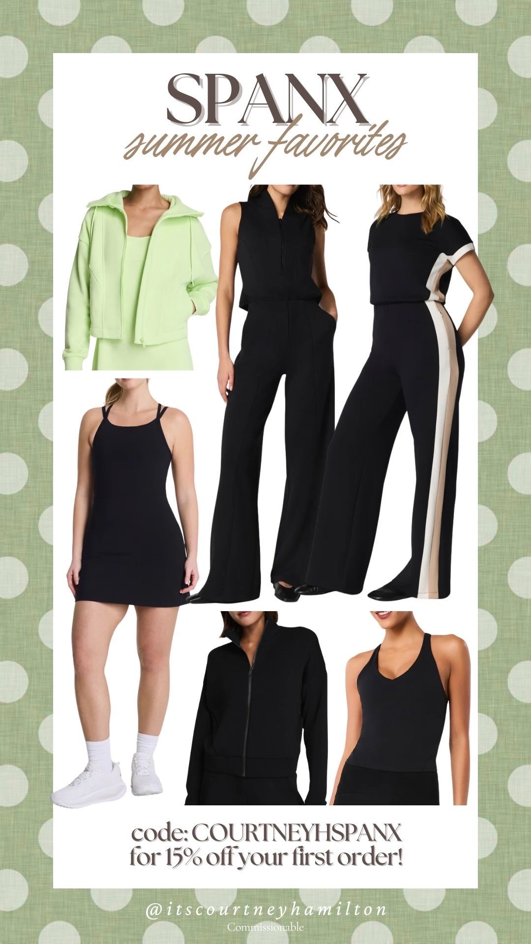 Summer favorites from Spanx!
Use COURTNEYHXSPANX for 15% off your first order 👏🏻👏🏻
Got a large in all of these pieces 🥰 SO comfy and perfect for being on-the-go in warmer months

@Spanx #spanxpartner size 12, midsize, active wear, romper, skort, Disneyland outfit, theme park outfit

#LTKMidsize #LTKootd #LTKfitnessgoals