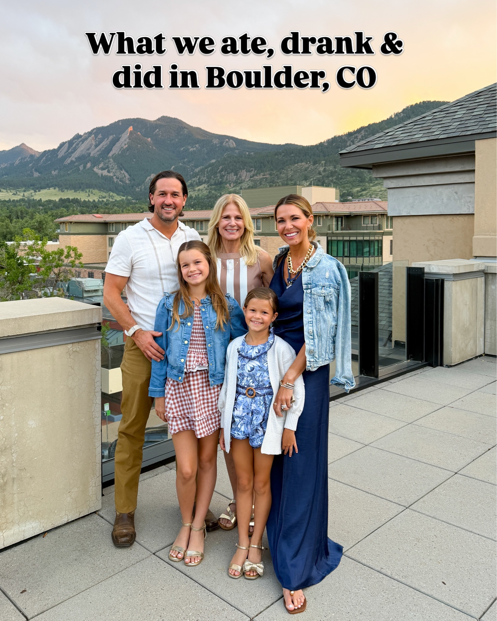 Boulder, CO thanks for memories!! What a beautiful time we had exploring the mountains, eating yummy food, seeing Eric Church at Red Rocks and watching The Boss dance 🩰 her heart out. Make sure to SAVE this post for your next trip out west 

Comment SHOP for the outfit details. 

#colorado #boulder #redrocks
