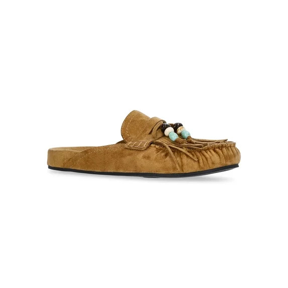 No Boundaries Women's Fringe Slip On Moccasin | Walmart (US)