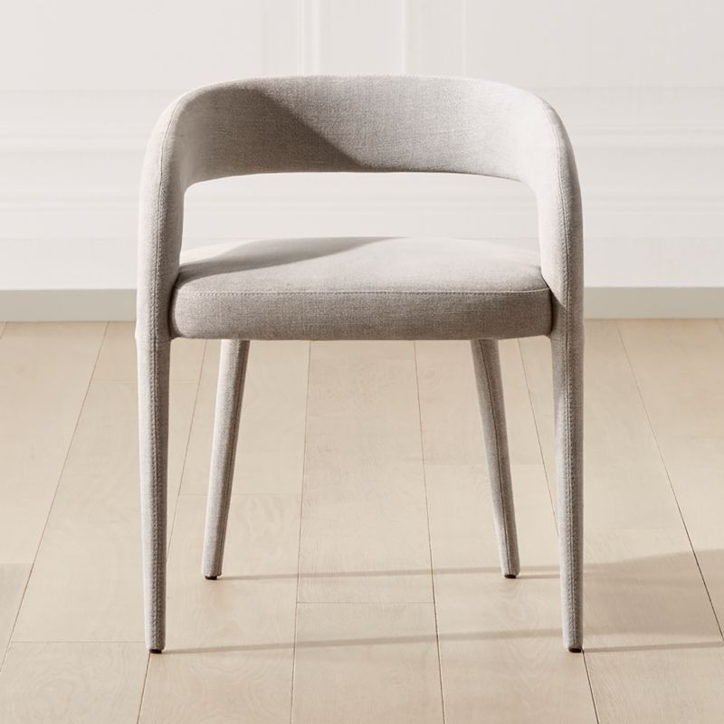 Lisette Grey Dining Armchair + Reviews | CB2 | CB2