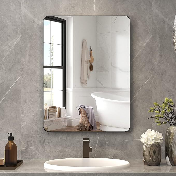 dnbss Black Mirror for Bathroom Mirrors for Vanity, 24"x 32" Black Vanity Mirror Bathroom Vanity ... | Amazon (US)