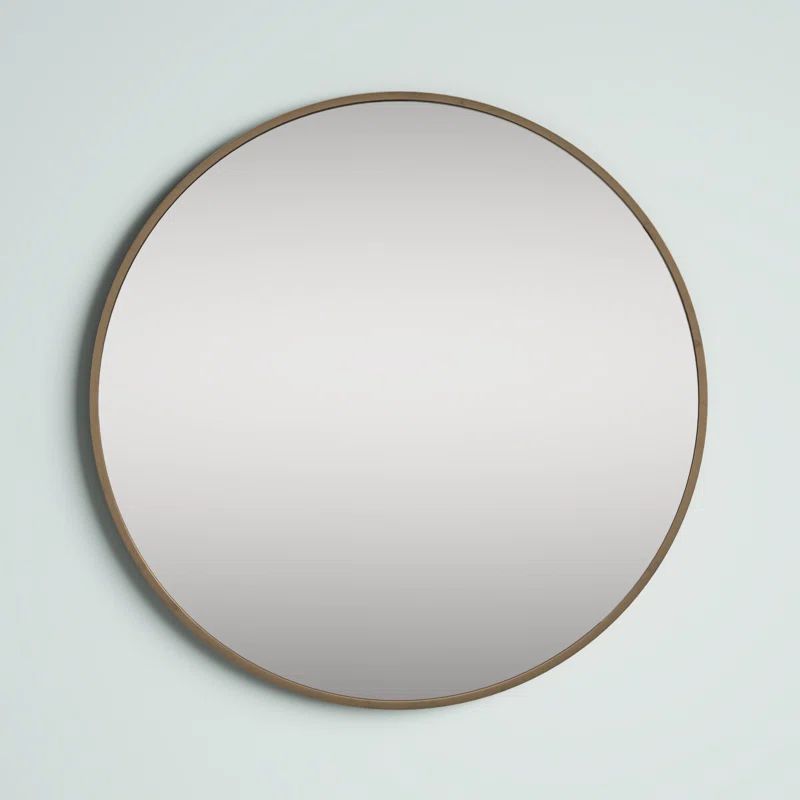 Needville Round Metal Wall Mirror | Wayfair North America