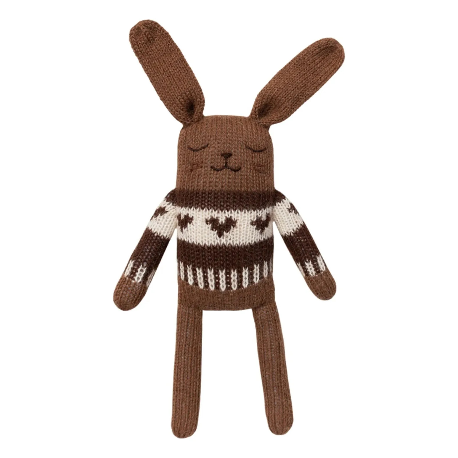 Rabbit Jacquard Sweater | Mocha | Smallable
