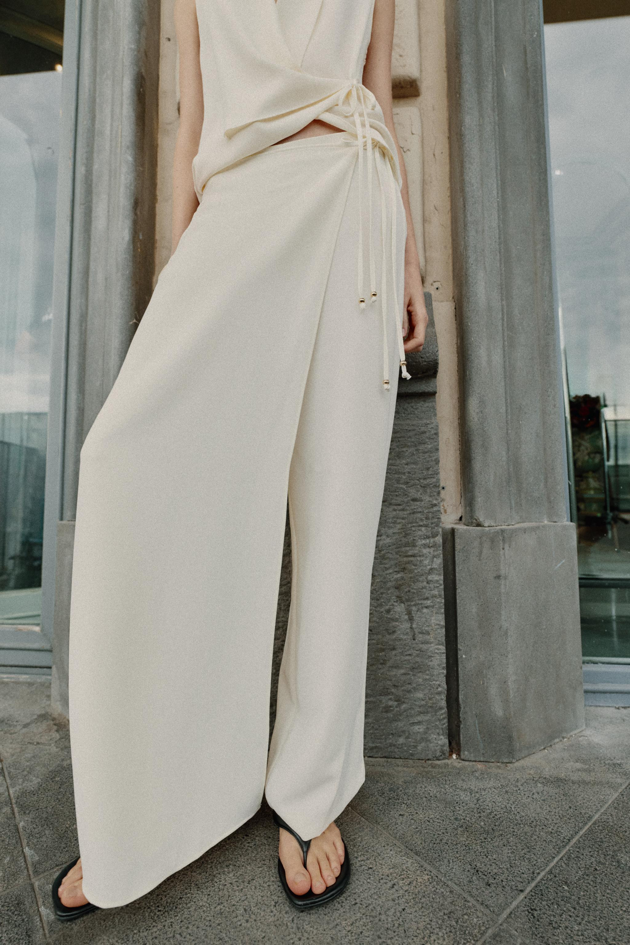 WRAPOVER SARONG TROUSERS | Zara UK