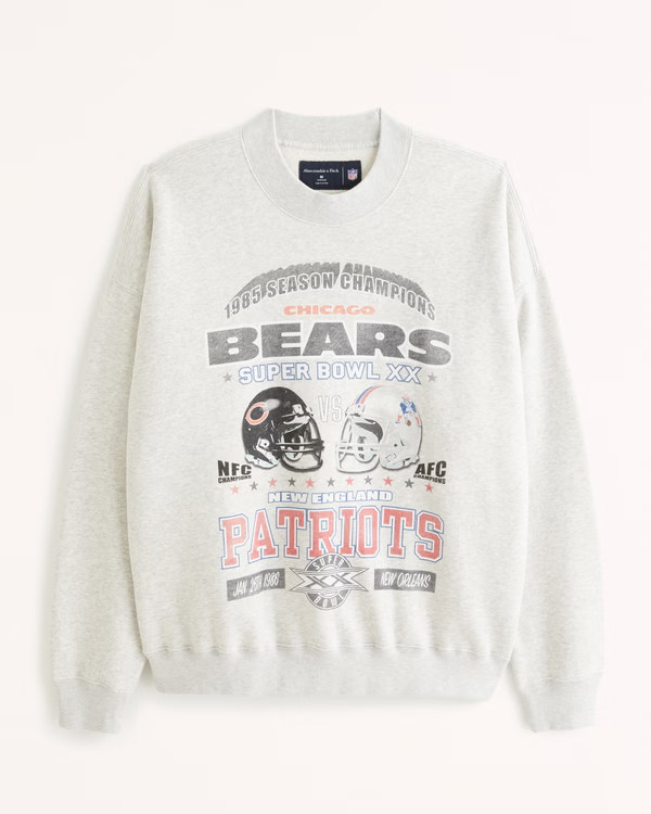 Vintage Super Bowl Graphic Crew Sweatshirt | Abercrombie & Fitch (US)