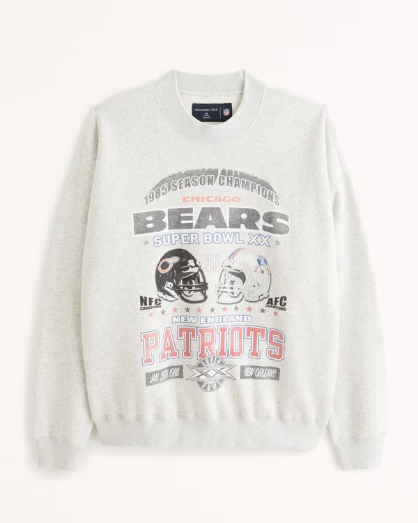 Men's Vintage Super Bowl Graphic Crew Sweatshirt | Men's Tops | Abercrombie.com | Abercrombie & Fitch (US)