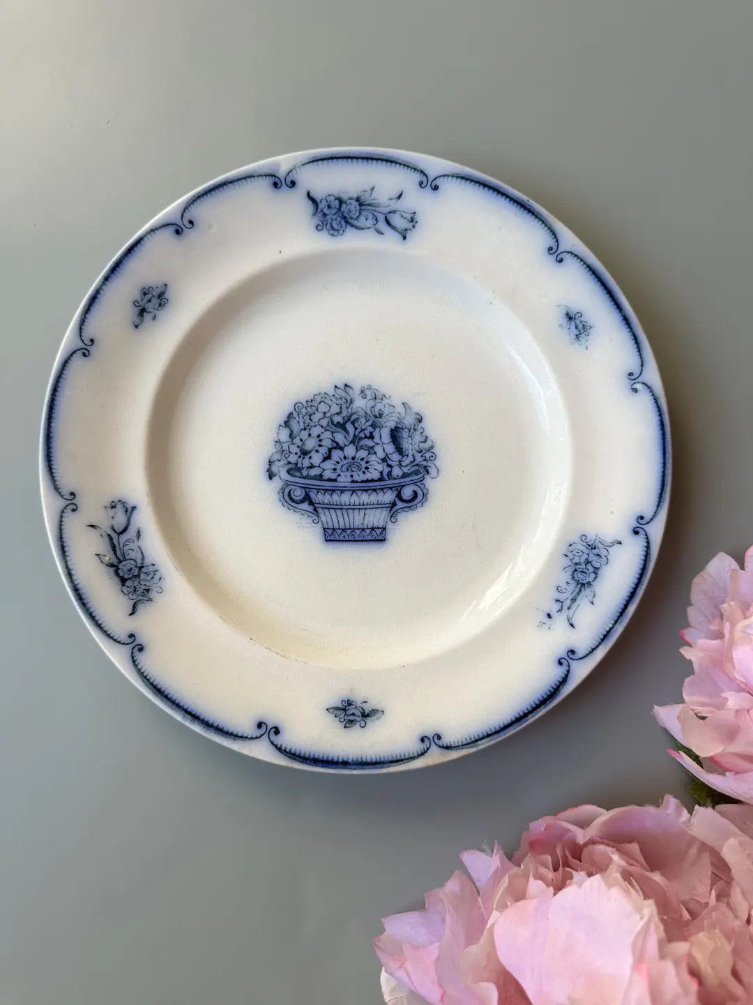 Antique Gustavsberg Porcelain Plate: GEFION Blue Transferware Decor - Etsy | Etsy (US)