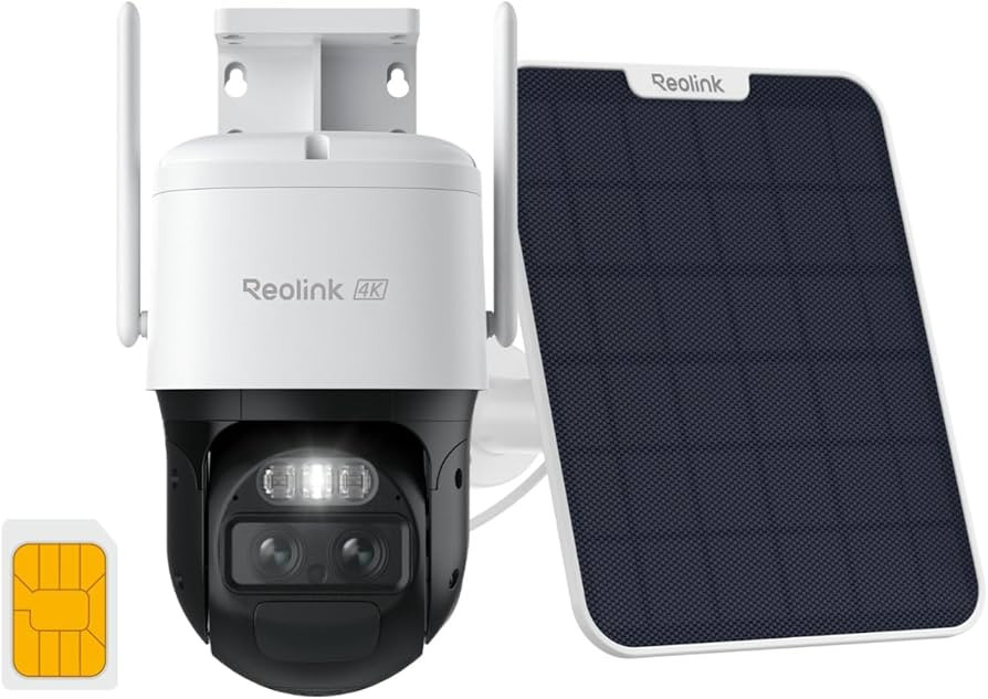 REOLINK 4K Dual Lens 4G Cellular Security Camera Wireless Outdoor, 360 PTZ with Auto Tracking, No... | Amazon (US)