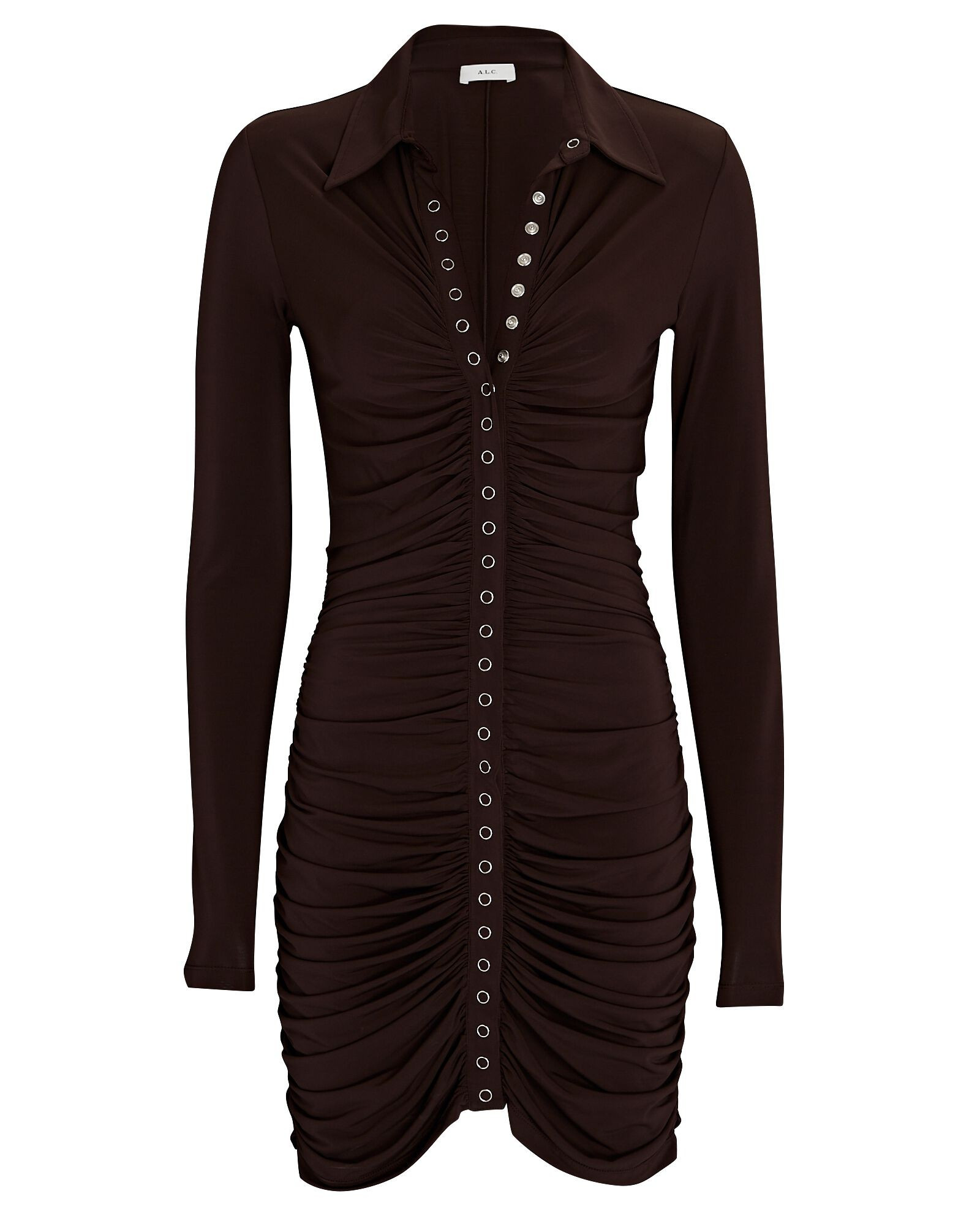 Larsen Ruched Polo Mini Dress | INTERMIX