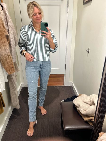 Saw so many great pieces in Banana while shopping for a client the other day…. Ended up trying some things on…. Hazards of the job 🤷‍♀️

#LTKstyletip #LTKSeasonal #LTKunder100
