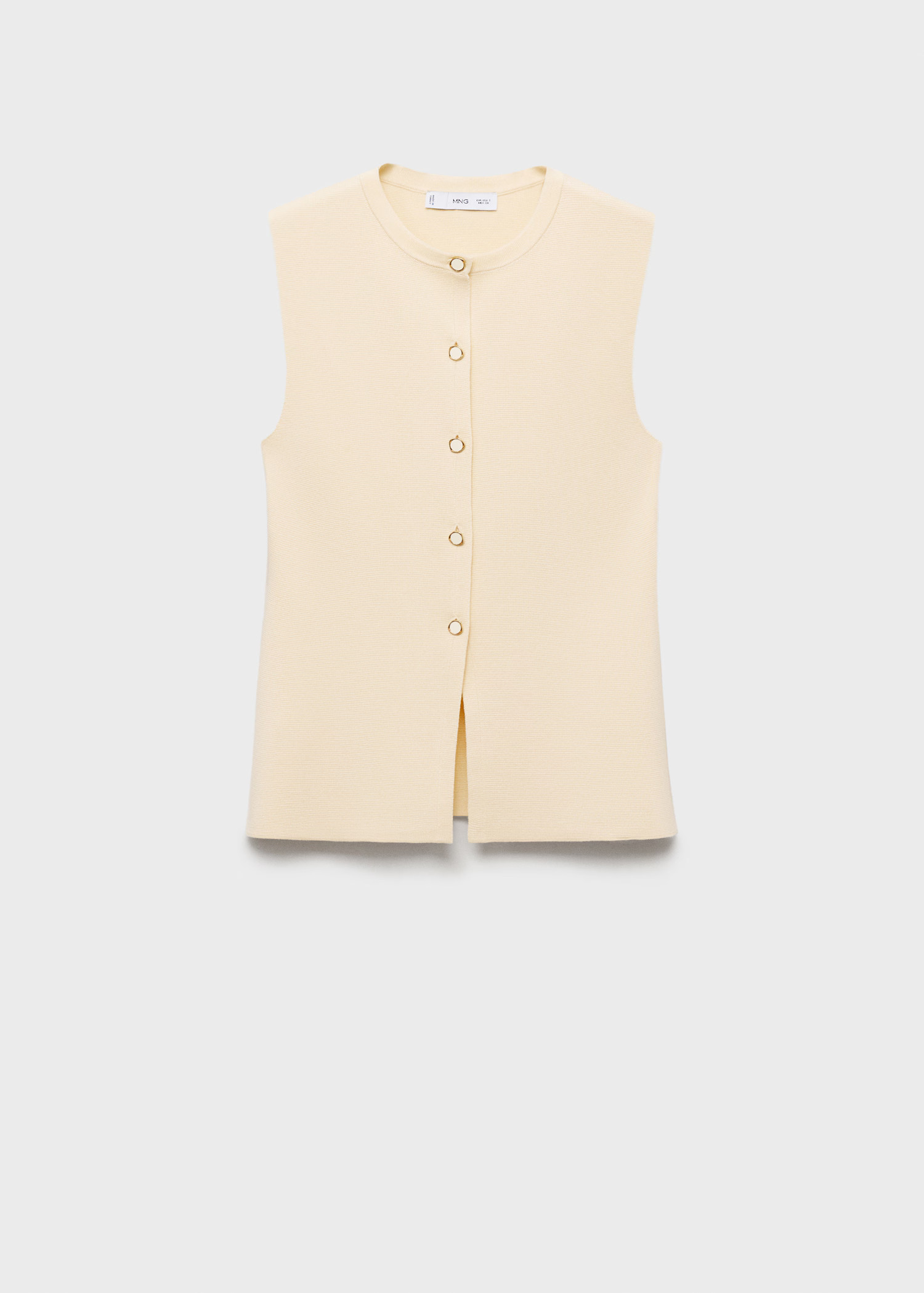 Fine-knit vest with buttons - Women | MANGO USA | Mango (US/MX/AU)