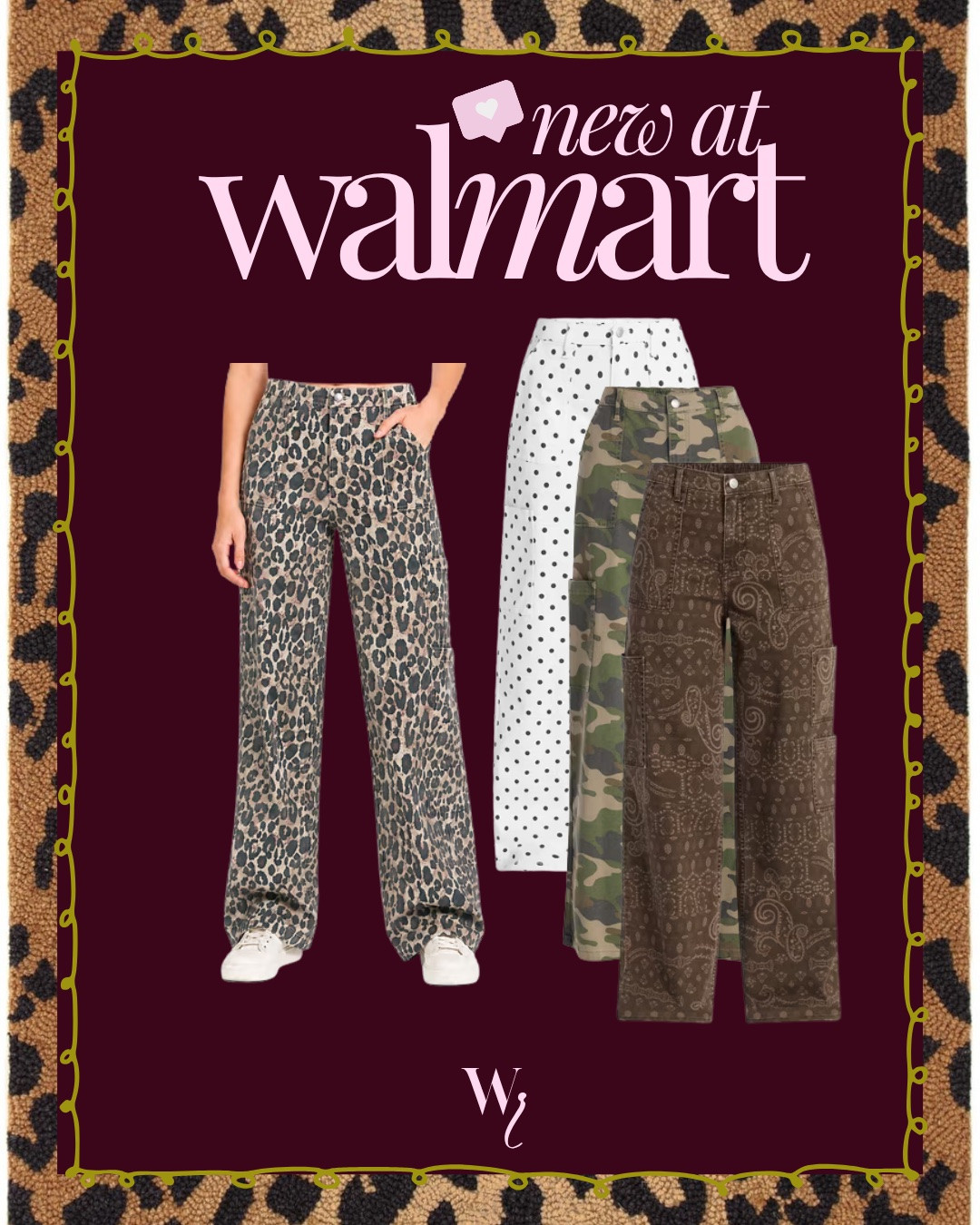 @Walmart my favorite cargo pants in so many cute prints!