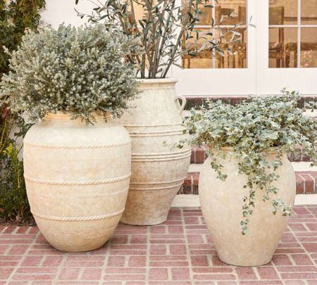 Outfit planter pots from pottery barn