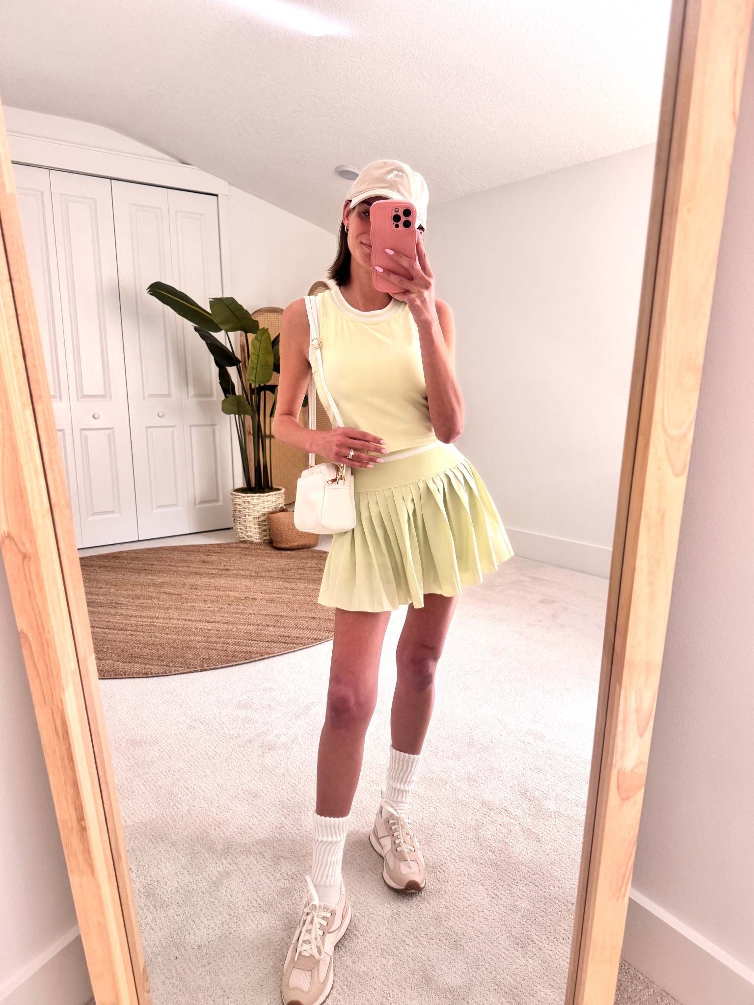 Two-piece tennis set UNDER $45🎾 This pleated skirt has shorts underneath that are attached and the waistband helps flatten the tummy. Shop it now!

#LTKsalealert #LTKActive #LTKfitness