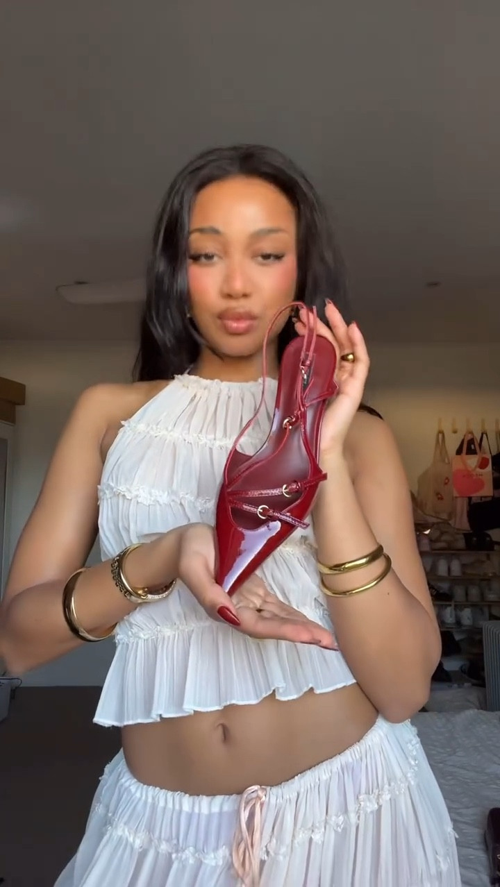 Obsessed 🍒🍒 

#cherryred #fashion #kittenheels 

#LTKshoes #LTKaustralia #LTKpartywear