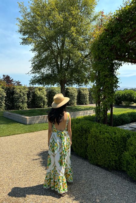 What I wore wine tasting in Sonoma County today…
This dress is so beautiful and comfortable! I’m wearing a size small. 
Janessa Leone Simone hat. This is completely packable and great for summer travel. Wearing a medium hat. 

Summer dress
Farm Rio dress
Summer wine tasting outfit 

#LTKSeasonal #LTKOver40