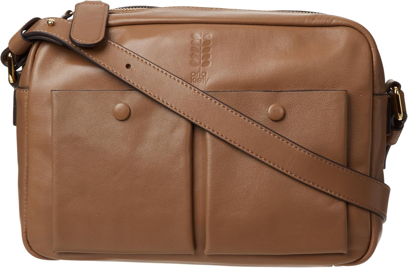 Orla Kiely Soft Simple Pocket Leather Rosie Bag | Amazon (US)