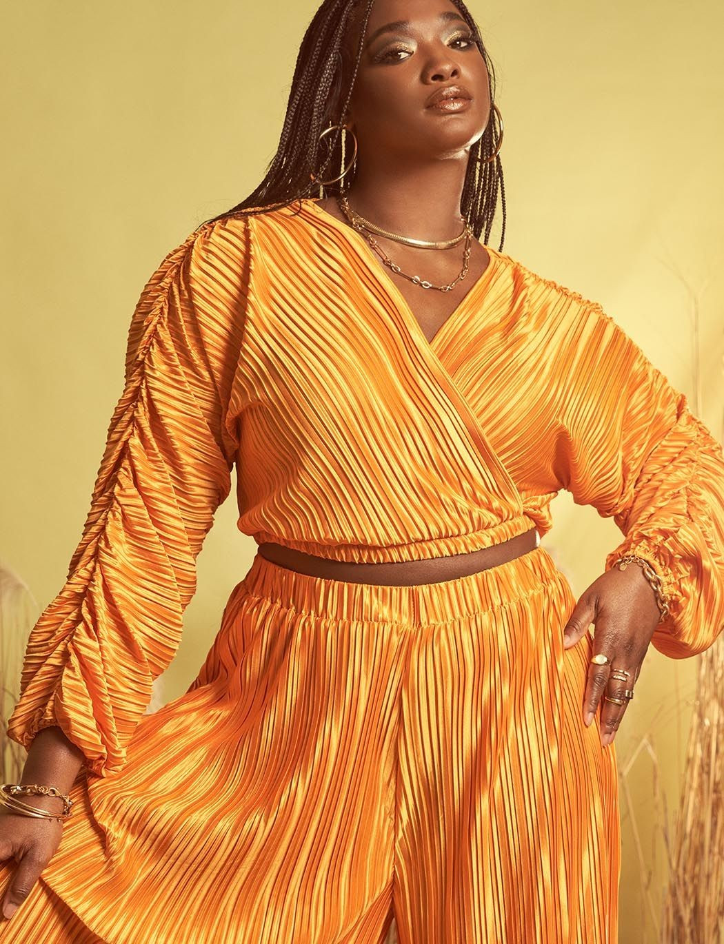 Surplice Plisse Dolman | Eloquii