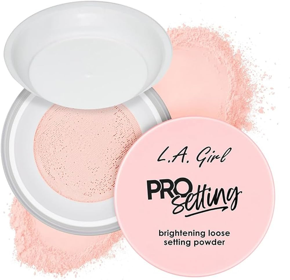 L.A. Girl Pro Setting Brightening Loose Setting Powder, Soft Pink GLP736 | Amazon (US)