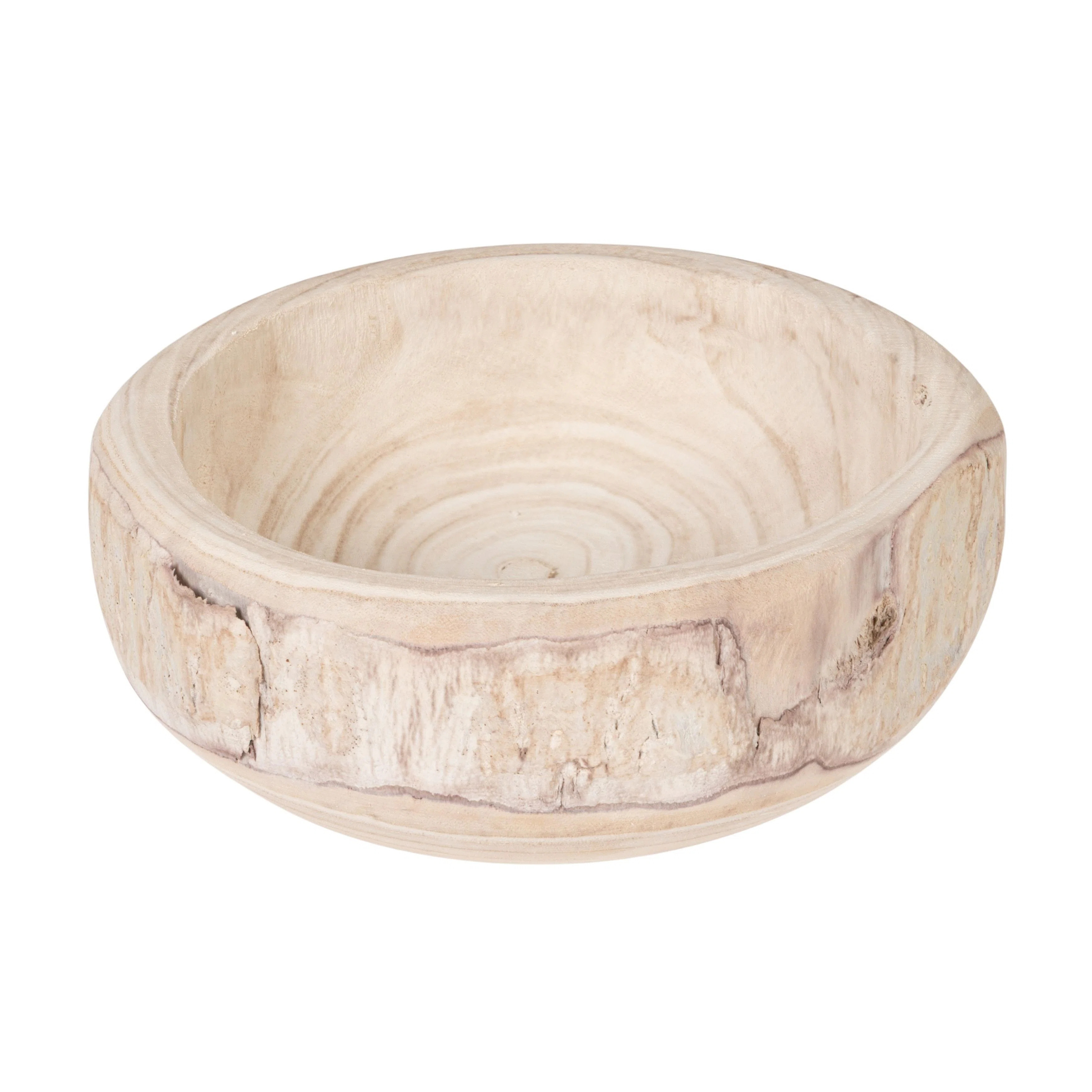 Decorative Hand-Carved Paulownia Wood Bowl | Wayfair North America