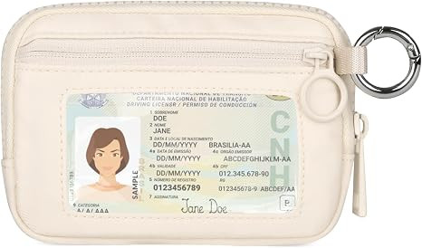 The Iris Wallet Zip Card Case with ID Window Purses for Women Coin Purse with Zipper Mini Portabl... | Amazon (US)