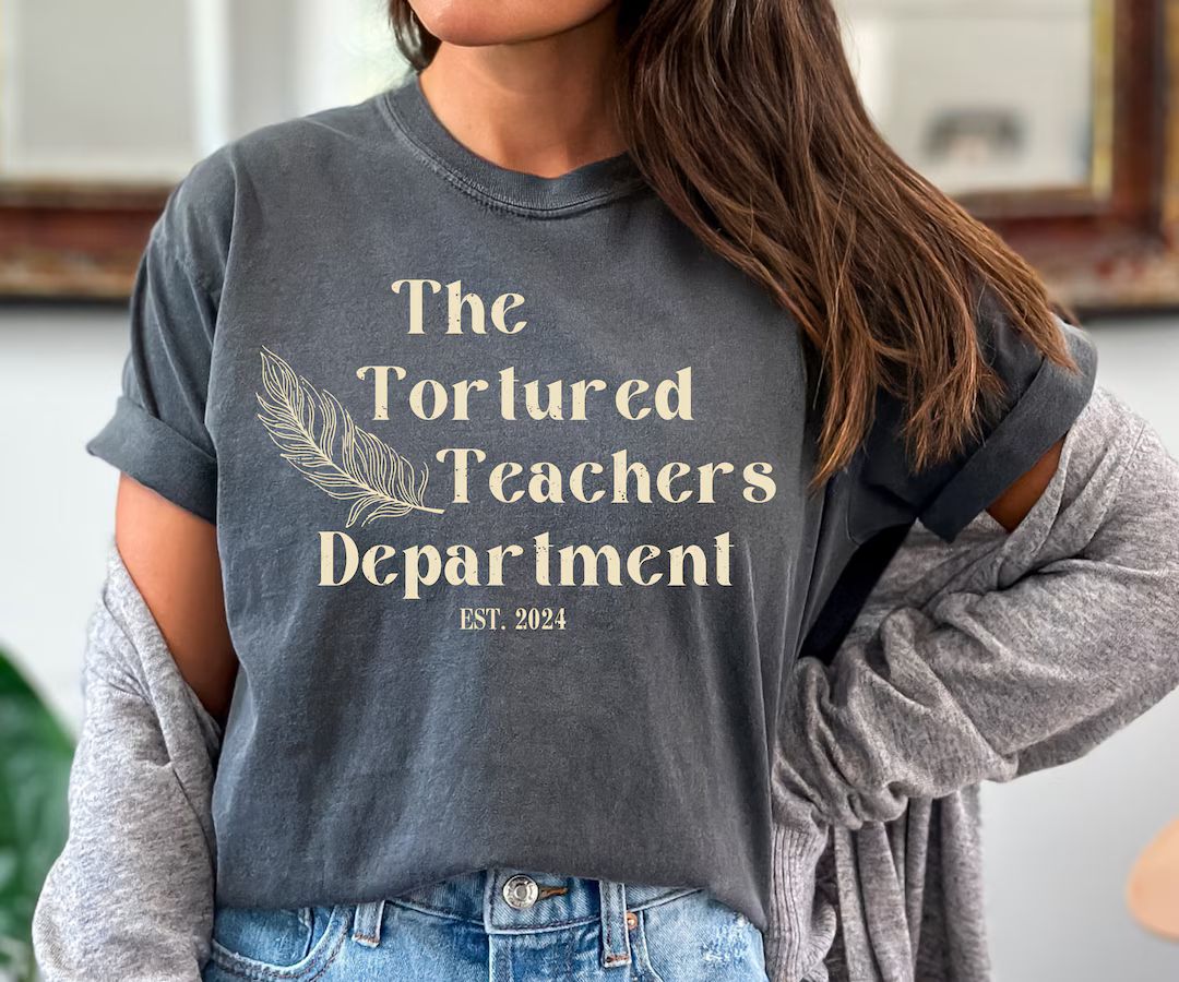 The Tortured Teachers Department Tshirt Tortured Poets Ts Tshirt Teacher Tee - Etsy | Etsy (US)