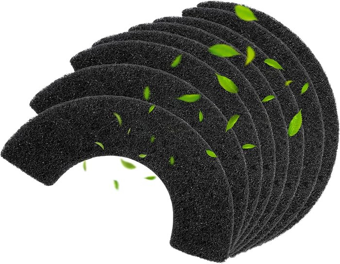 8 Pack 0.5 in Thickness Carbon Filters Compatible with Model 4, Cat Litter Box Filters Replacemen... | Amazon (US)