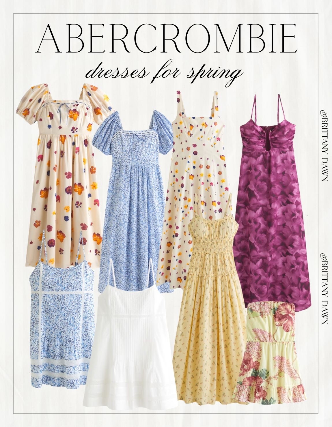 Spring has arrived and Abercrombie has the absolute best dress collection! I am obsessed with all the floral patterns and fresh colors. The puff sleeve and square-neck details are so chic and flattering! 🌸👗

I love how versatile these dresses are for everything from brunch to weddings. You are guaranteed to find your perfect spring look from this curated collection. High-quality fashion at an amazing value! ✨💙

#AbercrombieStyle #SpringDresses #FloralPrint #AbercrombieFinds #LTKseasonal #OOTD

#LTKootd #LTKSeasonal