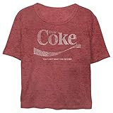 Coca Cola Juniors' Retro Coke Feeling Vintage Red Crop Tee | Amazon (US)