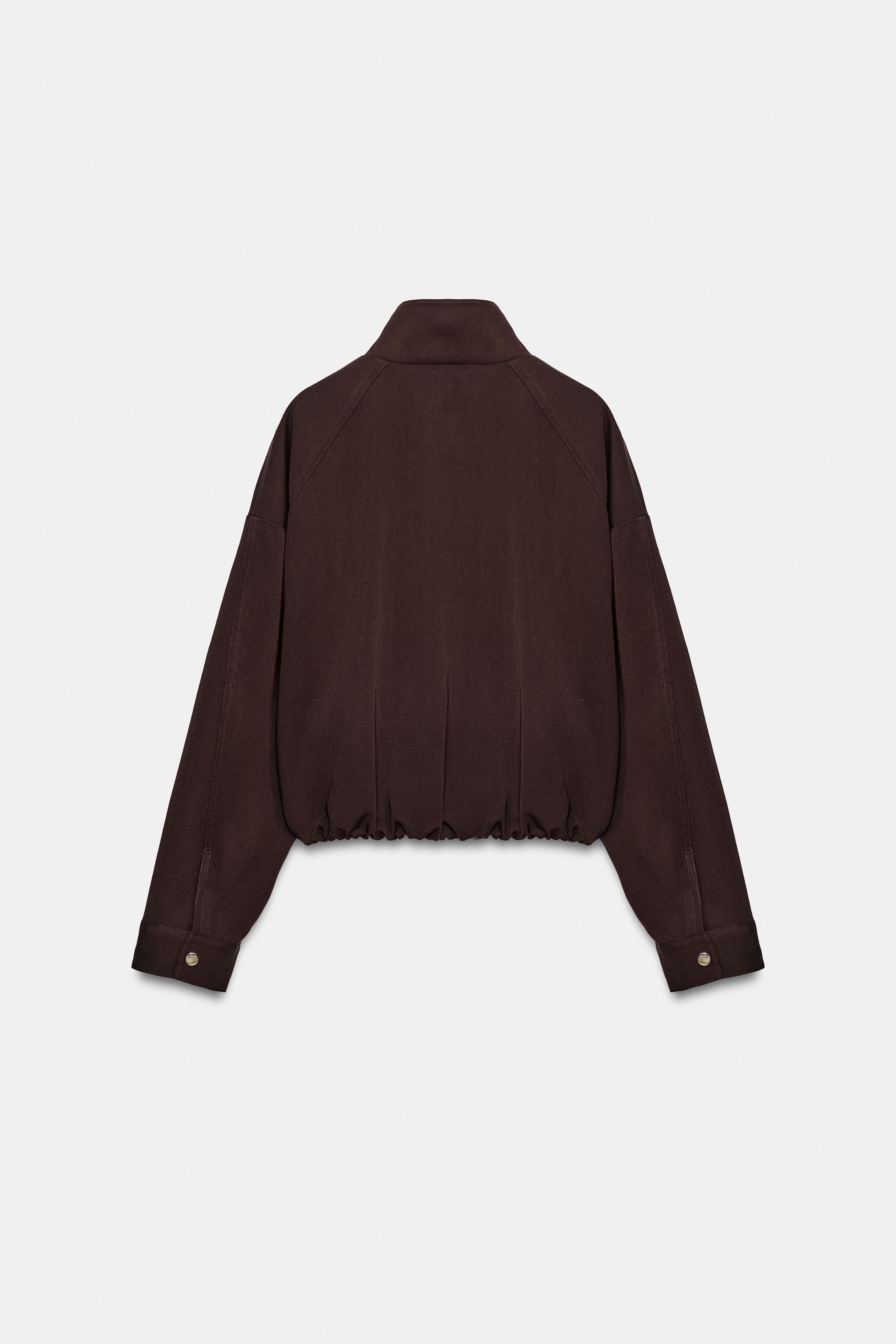 STAND-UP COLLAR BOMBER JACKET | Zara US