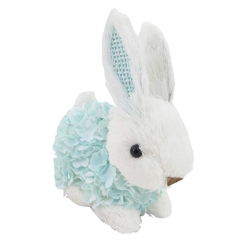 Blue Floral Paper Easter Bunny, 6" | At Home