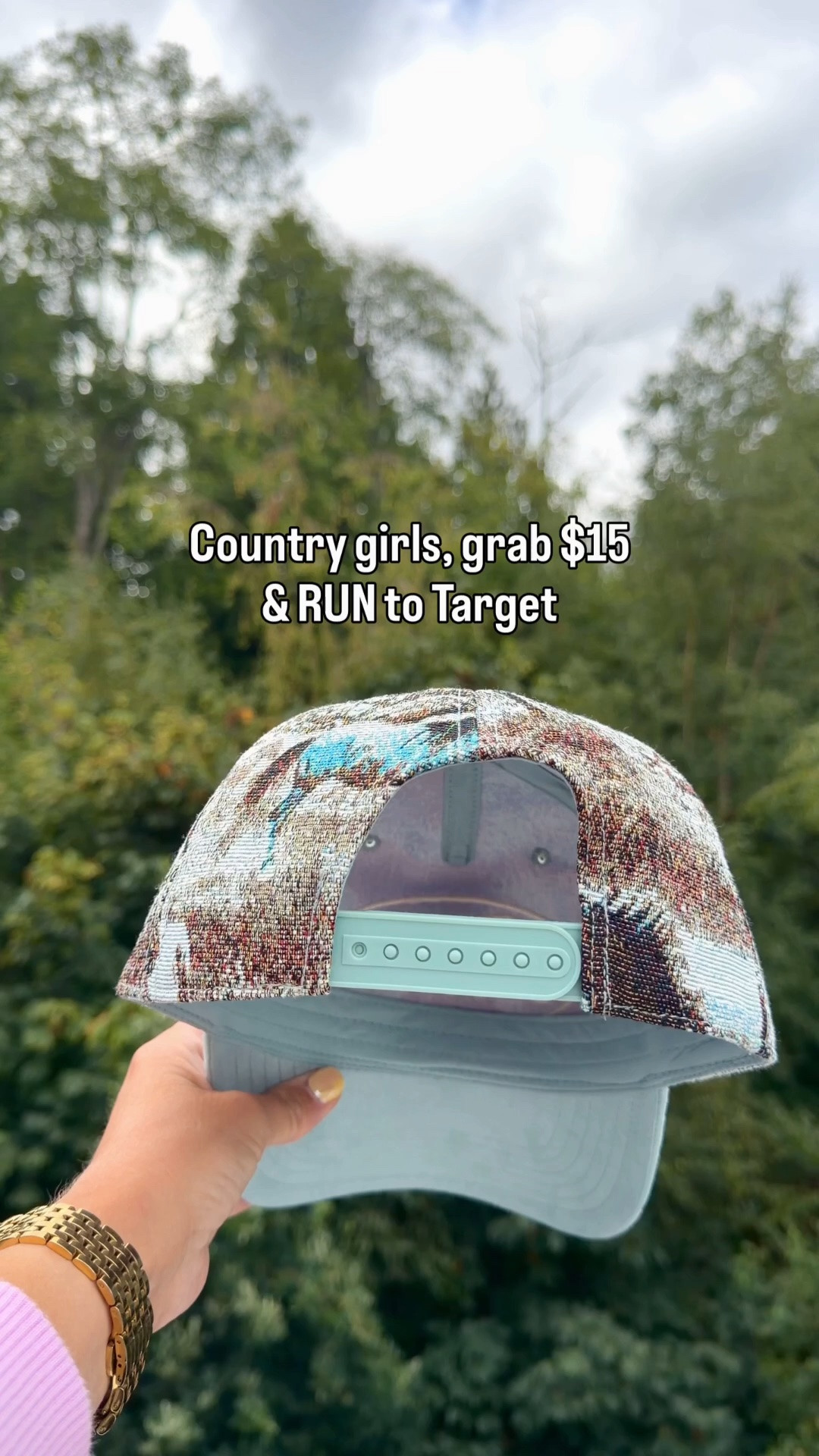 Country girls, I fear you need to RUN to Target. 🤠
This Ford trucker hat is only $15 and there is absolutely no way these are staying on the shelves for long. Between the vintage Ford logo, the perfectly worn-in country vibe, the quality, and that price?! The country girlies are about to clear the rack.
Consider this your warning before they’re gone. 🐎
#countrystyle #countrygirls #fordhat #targetstyle @Target

#LTKfestival #LTKstyletip #LTKfall