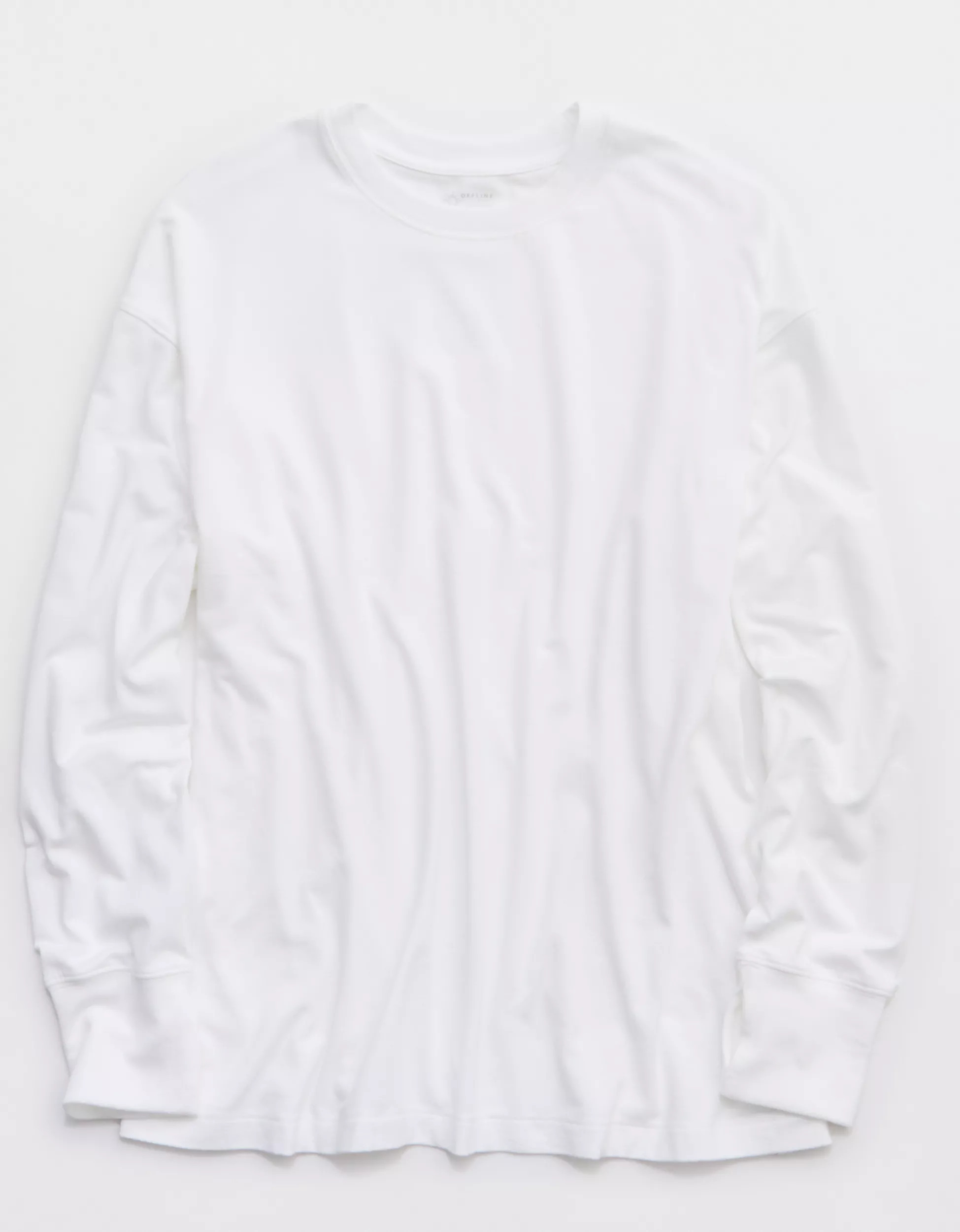 OFFLINE By Aerie Let's Stretch Long Sleeve Boyfriend T-Shirt | Aerie