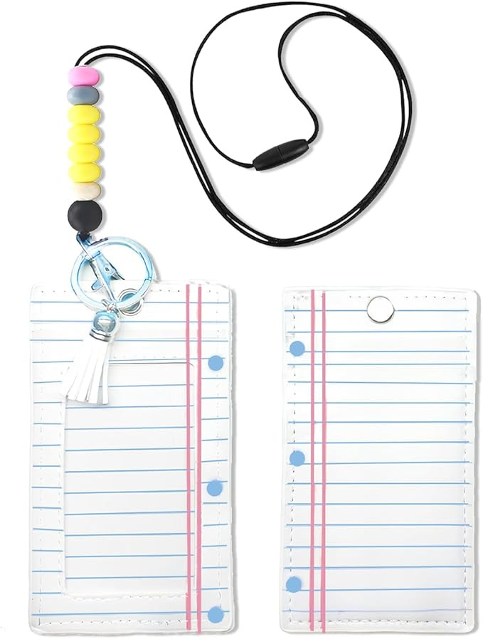 2pcs Notebook Teacher Lanyards for ID Badges Keys Teachers Appreciation Gifts Notebook ID Badge H... | Amazon (US)