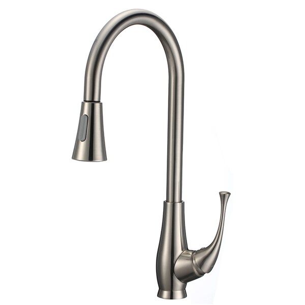Single-Handle Pull-Down Sprayer Kitchen Faucet in Brushed Nickel | Bed Bath & Beyond