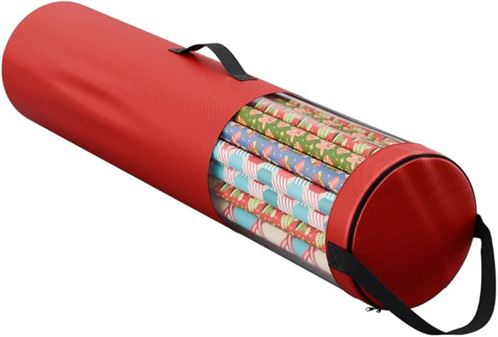 Primode Wrapping Paper Storage Bag | Wrapping Paper Organizer Under Bed for Storing Multiple Roll... | Amazon (US)