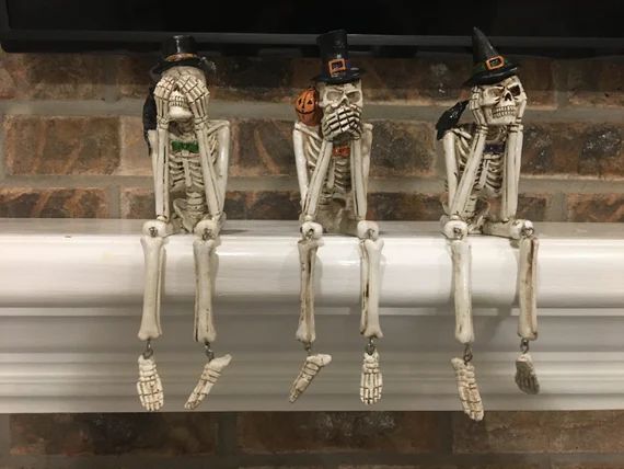 Halloween Skeleton Shelf Decor Next Day Shipping Halloween - Etsy | Etsy (US)