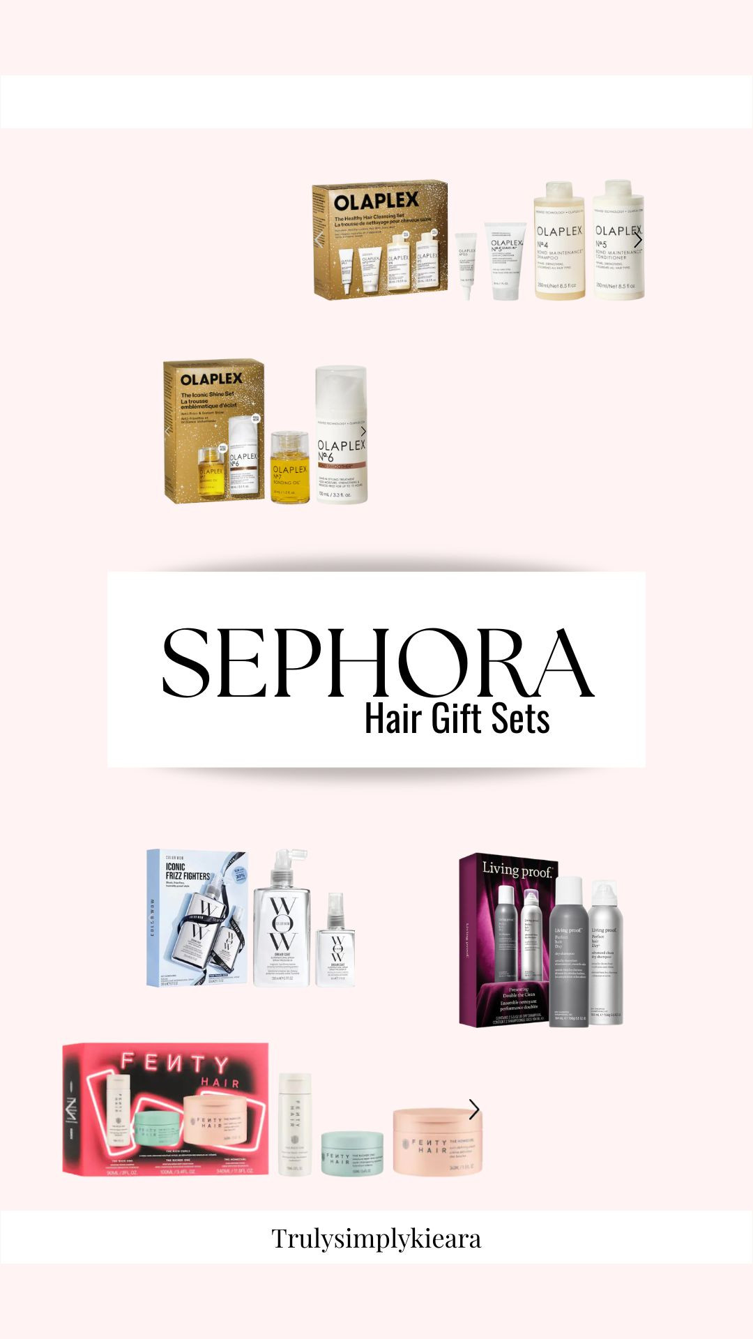 Hair-care gift sets = the easiest holiday beauty gift. These Sephora value sets include hydrating minis, strengthening treatments, and shine-boosting oils. Perfect for gifting or refreshing your winter routine.
#sephora #sephoragiftsets
 

#LTKBeauty #LTKCyberWeek #LTKGiftGuide