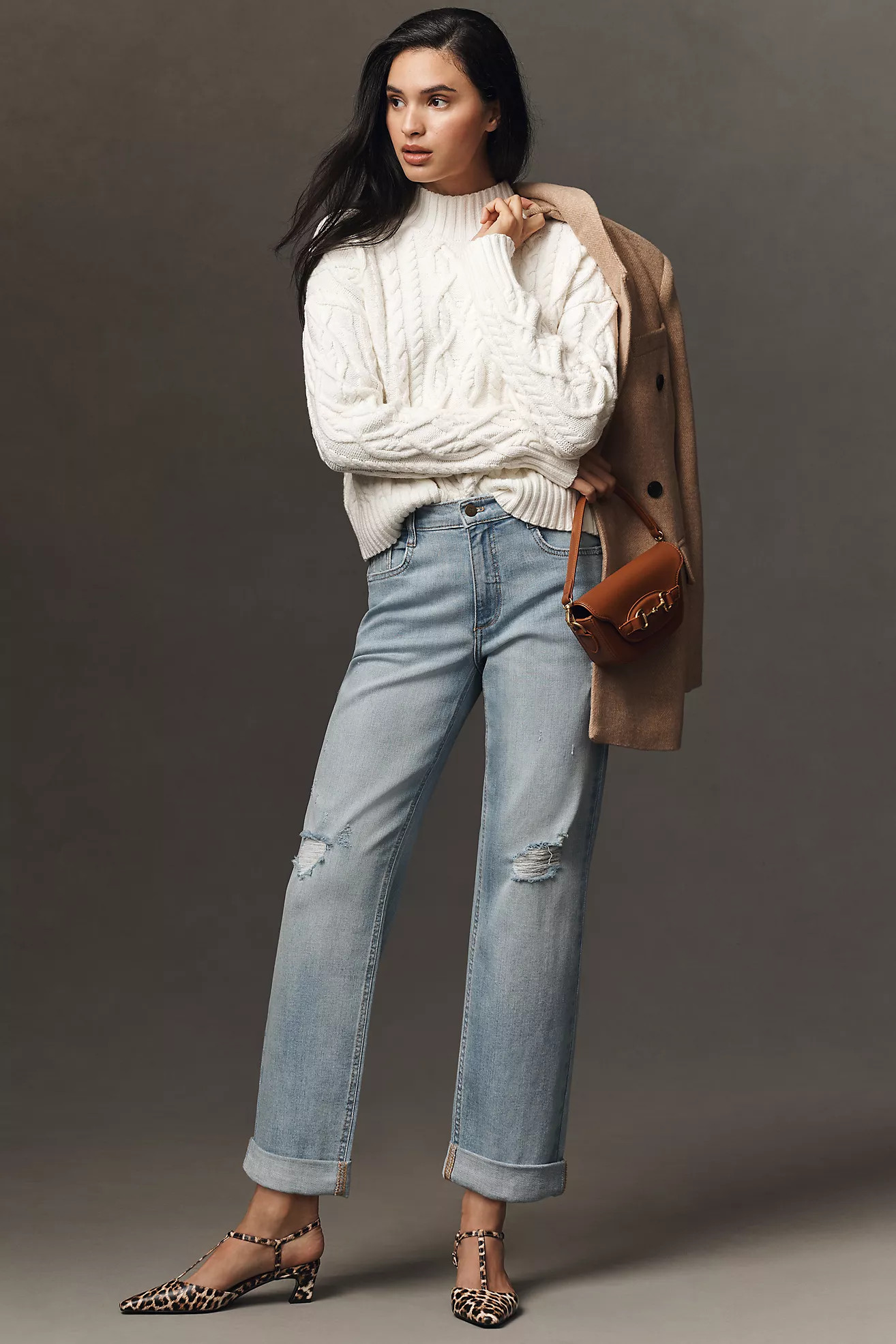 Pilcro Baggy Slim Boyfriend High-Rise Relaxed Jeans | Anthropologie (US)
