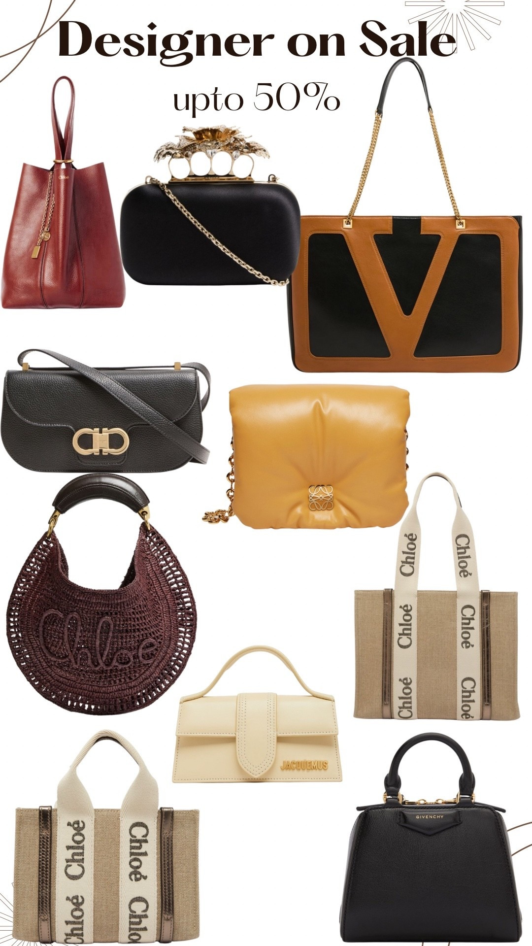 Designer Sale Alert - Upto 50% off

#LTKCyberWeek #LTKSaleAlert #LTKGiftGuide