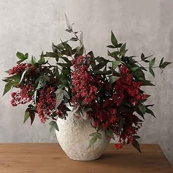 Zeyune 3 Pcs Fall Artificial Dusty Plum Stem Sedum Berry Stem Autumn Faux Berry Picks Branches Fa... | Amazon (US)