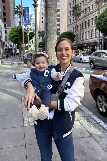 Baby Camila and my matchy matchy varsity jacket & outfits worn while hanging out in Downtown LA are linked, including the small letters I bought so I could also attach a “C” onto her jacket! Mine came with it but it’s sold out so I linked identical but you can also get larger size letters to attach to it! 

#LTKsalealert #LTKfindsunder50 #LTKCyberWeek