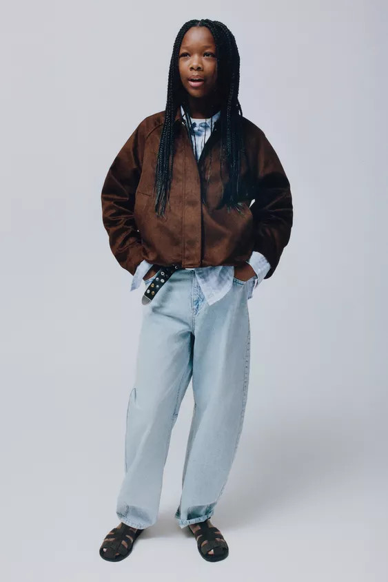 FAUX SUEDE BOMBER JACKET | Zara US