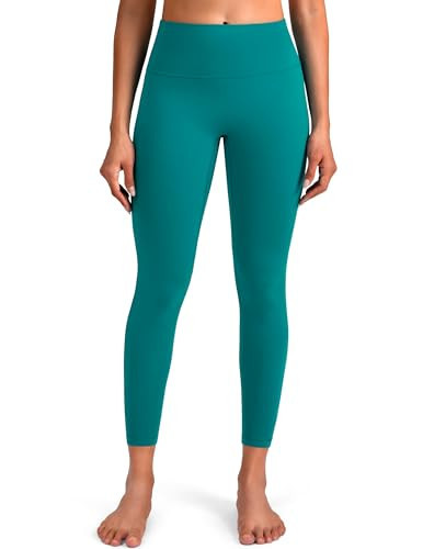 Colorfulkoala Dreamlux No Front Seam Leggings for Women 25" Inseam, High Waisted Buttery Soft 7/8 Yoga Pants (XS, Navigate) | Amazon (US)