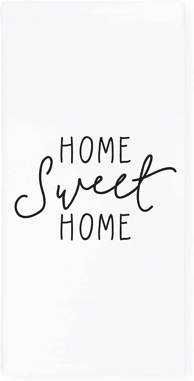 The Cotton & Canvas Co. Home Sweet Home Soft and Absorbent Kitchen Tea Towel, Flour Sack Towel an... | Amazon (US)