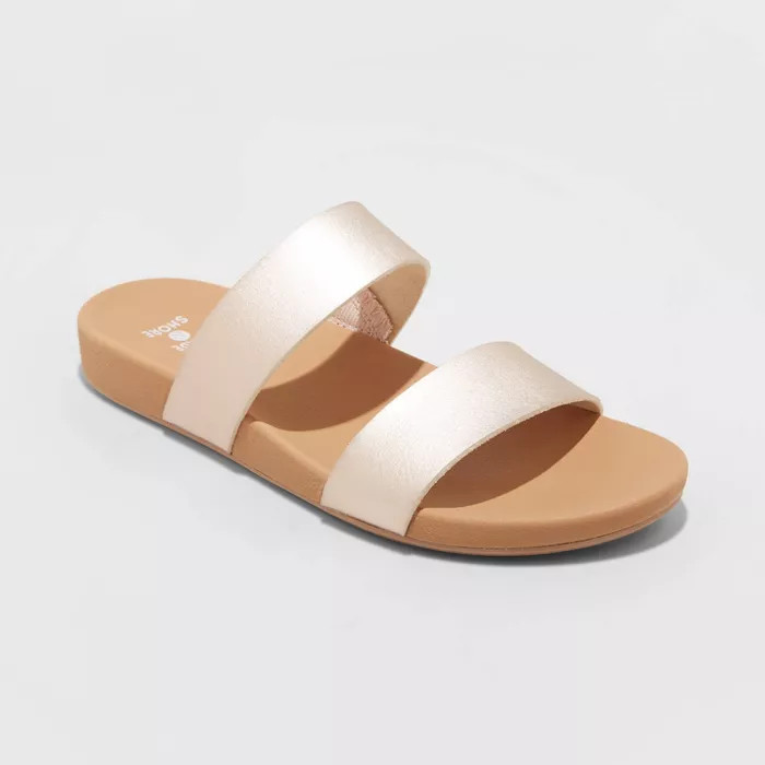 Women's Dedra Two Band Slide Sandals - Shade & Shore™ | Target
