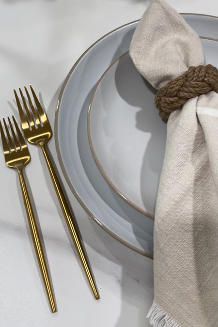 Amazon table setting. Modern plates and gold flatware silverware

#LTKFind #LTKSeasonal #LTKhome